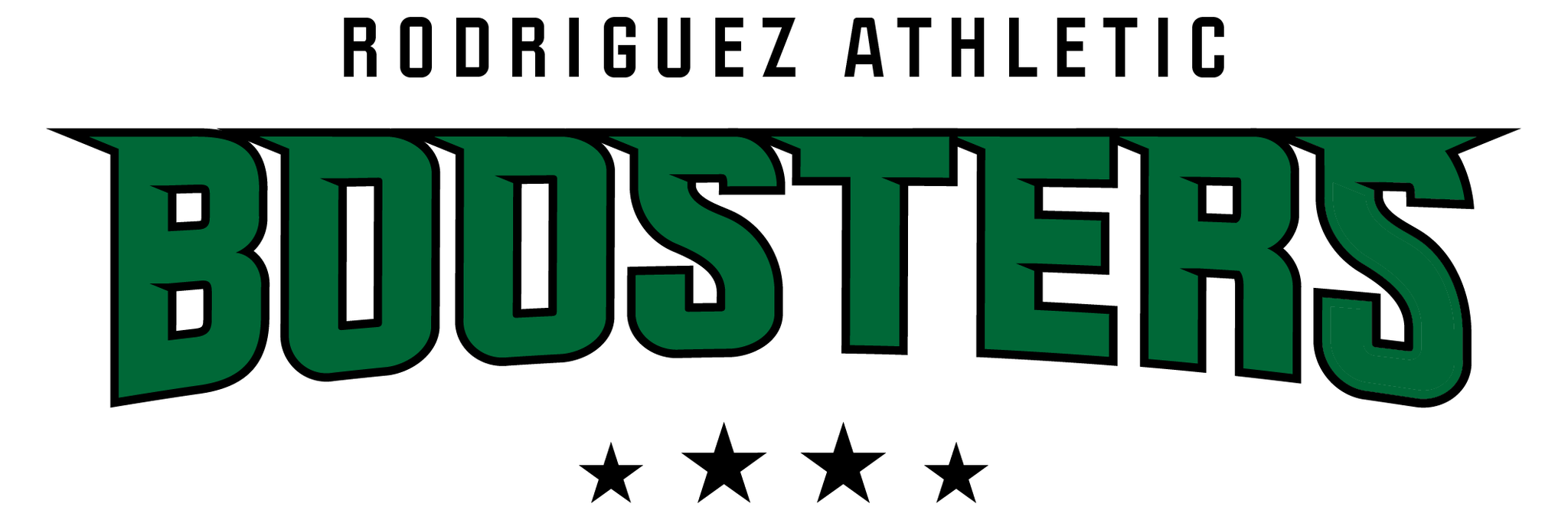 Logo for Rodriguez Athletics featuring 'Foster' and five stars.